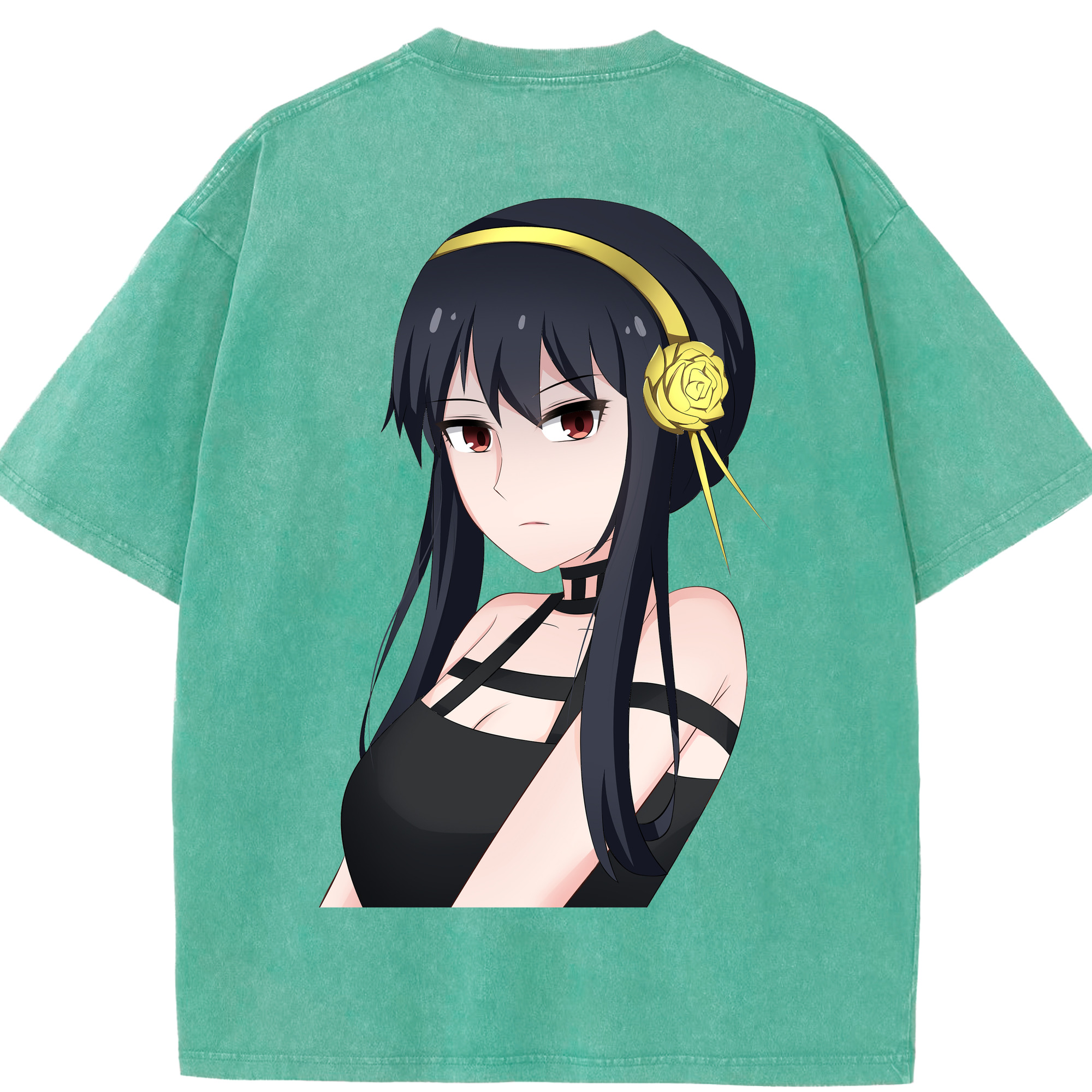 （画像用） SPY×FAMILY间谍家家酒 綿100% ヴィンテージ風 半袖Tシャツ（背面プリント）